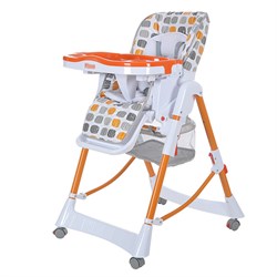 Cтульчик для кормления Pituso Nino Оранжево-Серый Орнамент Cтульчик для кормления Pituso Nino Оранжево-Серый Орнамент