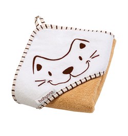 Полотенце для купания Smile Кот (бежевое)