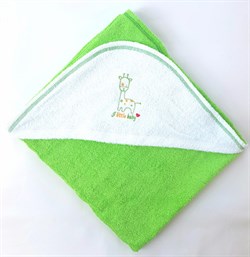 Махровое полотенце для малышей Uviton Зеленое