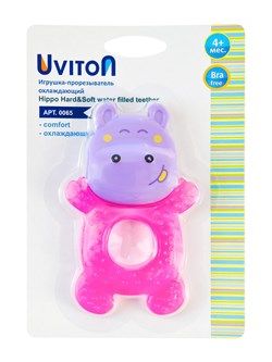 Прорезыватель Бегемотик Uviton Розовый