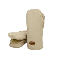 Рукавицы Mammie Бежевые без отворота Рукавицы Mammie Бежевые без отворота