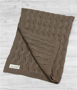 Детский вязаный плед Amarobaby Pure Love Волна Крфе